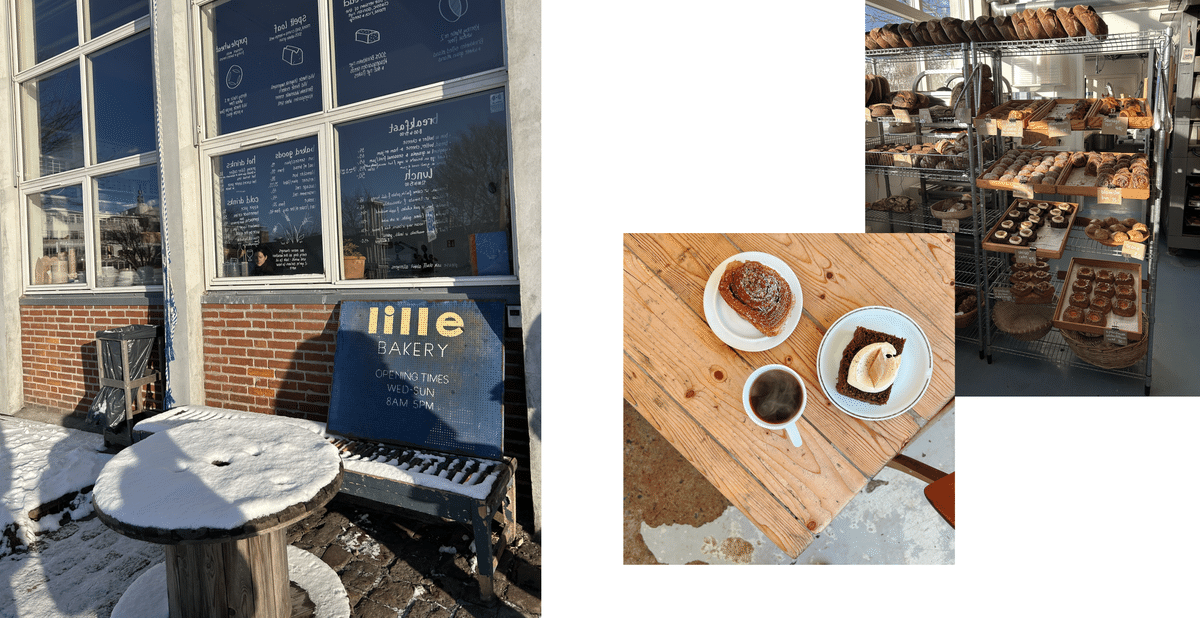 Lille Bakeryのカフェの様子