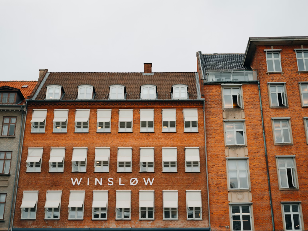 コペンハーゲンのアパート外装