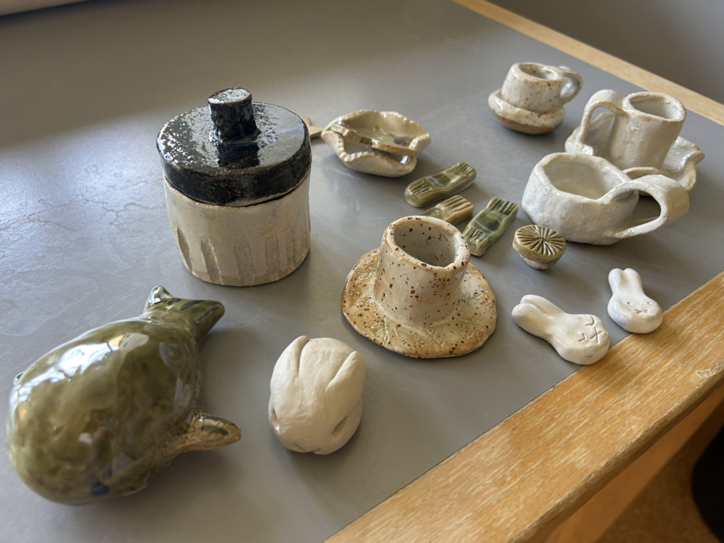 フォルケホイスコーレの授業で作ったセラミックの作品