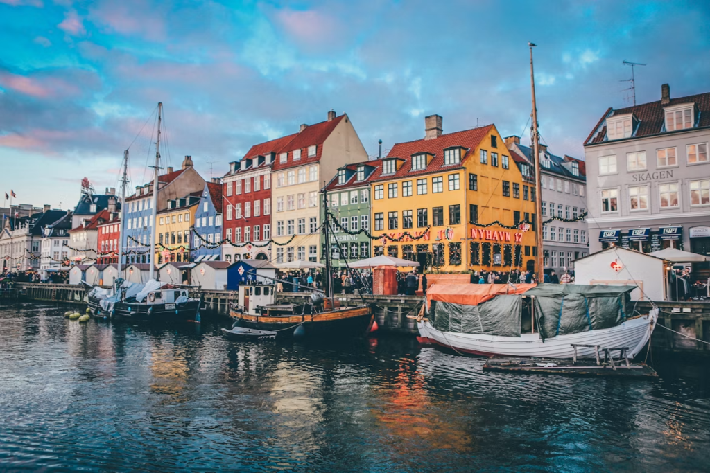 デンマーク観光地のNyhavn